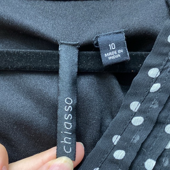 Chiasso black Polka Dot Feminine Dress - Picture 3 of 4